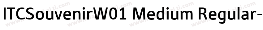 ITCSouvenirW01 Medium Regular字体转换